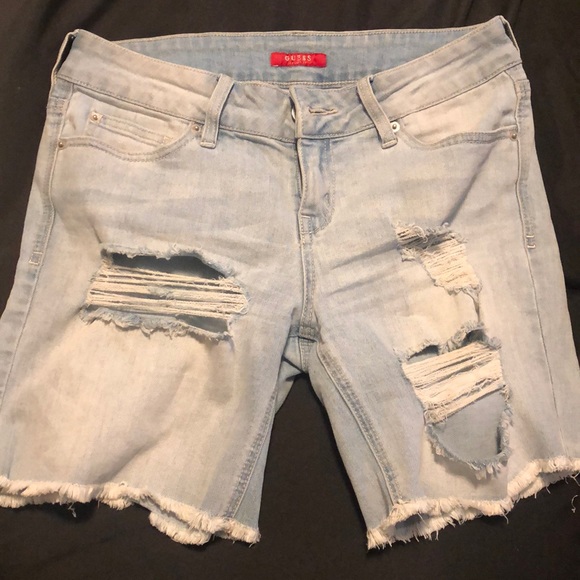 Guess Pants - Guess Denim ripped shorts